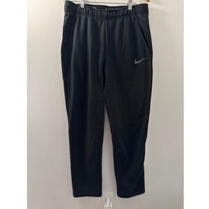 Nike Dri-FIT Mens Training Pants Black Fleece Lined 932253-010 Size Medium